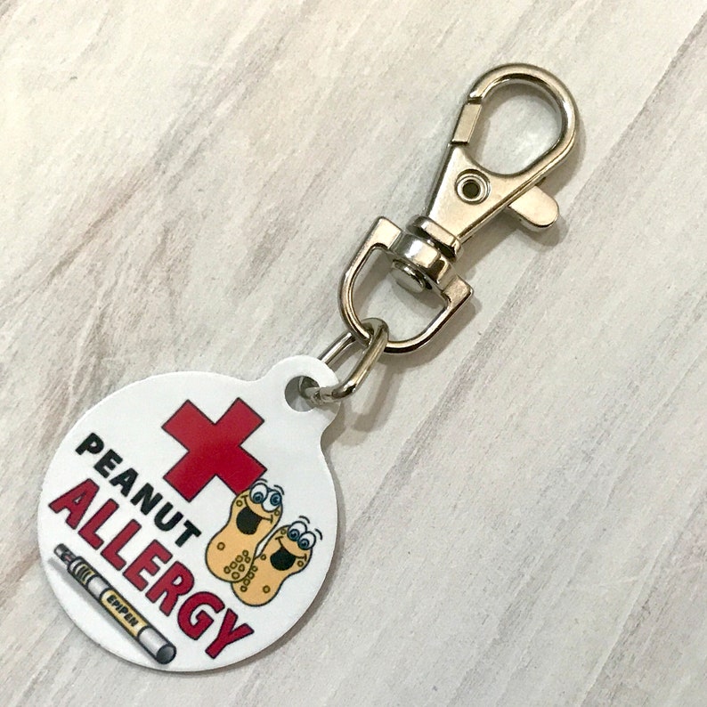 ALLERGIC I Carry an EPIPEN Medical Alert Zipper Pull Charm Etsy