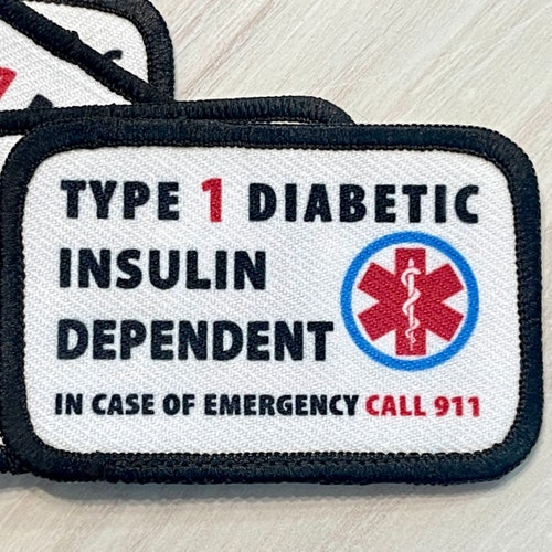 Type 1 Diabetic Patch Insulin Dependent Medical Alert Etsy