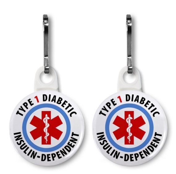 Patch Ricamata Diabetic Type 1 – Simbolo Allerta Medica, Ricamo Su Stoffa, UK - copertina