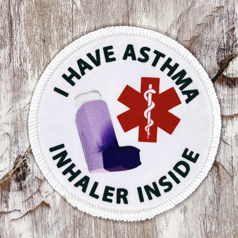 Asthma Medical Alert Inhaler Inside Patch - Etsy