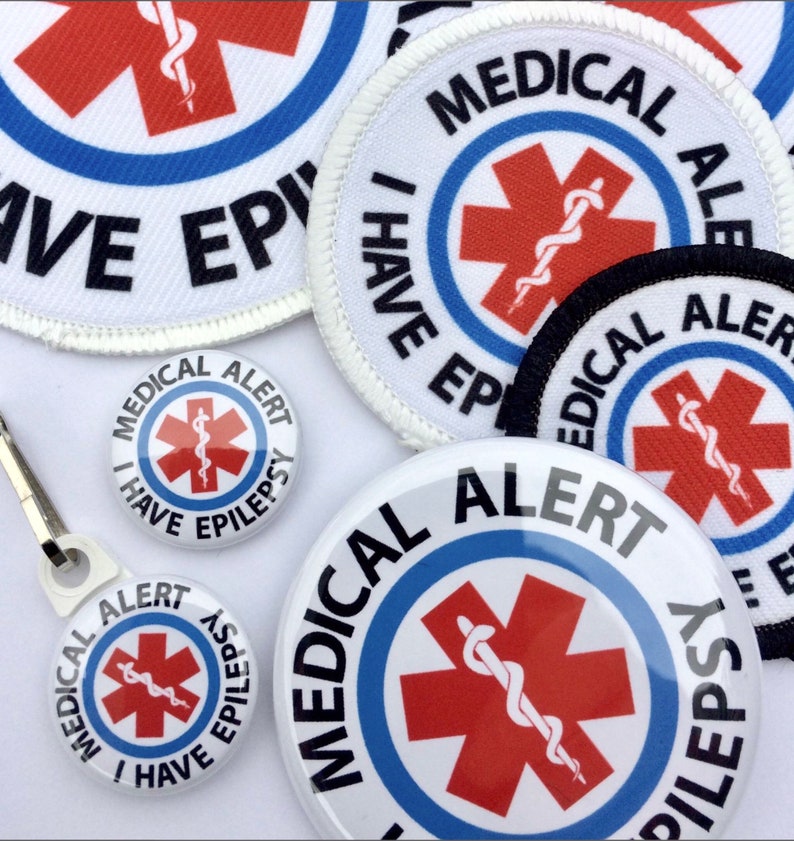 Epilepsy Medicine Bag Medical Alert Id Tag Epilepsy Etsy