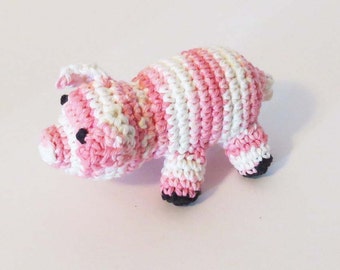 Kitty Catnip, Jingle Bell or Rattle Pig Cat Toy - Choose Your Color
