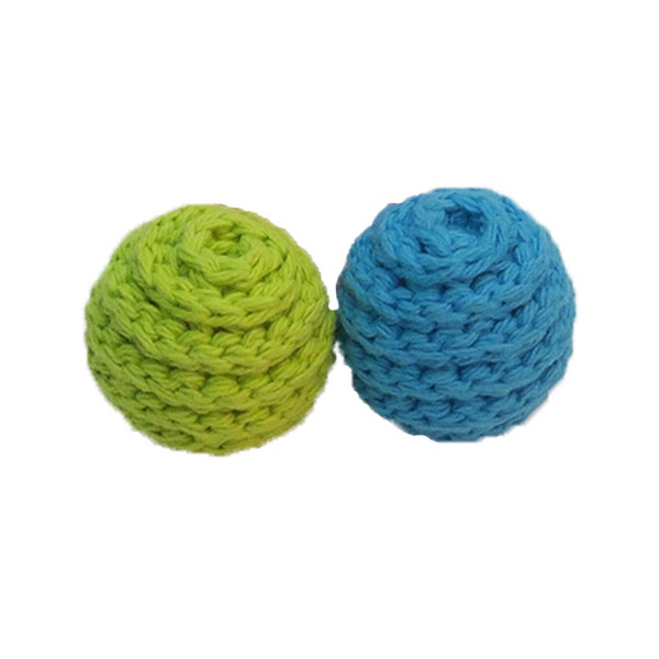 Medium Spiral Rattle Ball Cat Toys- Set of 2 - Choose Your Colors