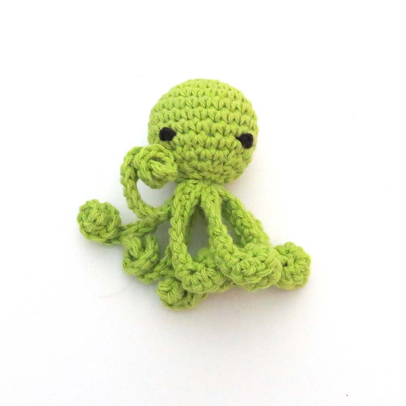 Squeaky Octopus Tiny Dog Toy with Long Squiggly Legs Choose Your Colors image 3