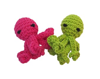 Mini Rattle Octopus Cat Toys avec de longues jambes squiggly - Choisissez vos couleurs