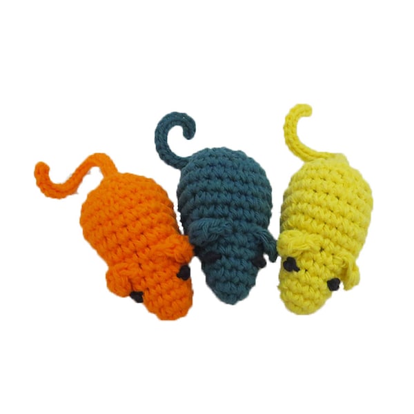 Squeaker Mice Dog Toys - Set of 3 - Choose Your Colors
