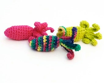 Kitty Catnip Fish with Long Curly Back Fins Cat Toy - Choose Your Colors