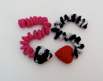 Kitty Catnip Hearts with Curlicues Cat Toys - Choose Your Colors