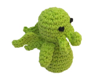 Small Catnip, Jingle Bell or Rattle Cthulhu Cat Toy