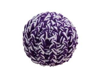 Crocheted Dog Ball - Choose Your Color - With or Without Squeaker