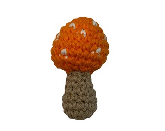 Mushroom Catnip, Jingle Bell or Rattle Cat Toy - Choose Your Colors