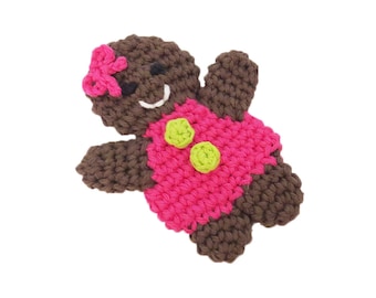 Squeaker Gingerbread Lady Tiny Dog Toy - Choisissez vos couleurs