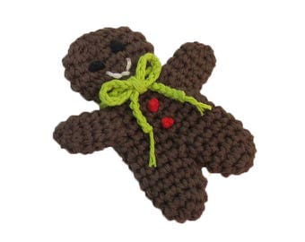 Squeaker Gingerbread Man Tiny Dog Toy - Choose Your Colors