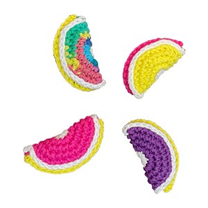 Catnip or Jingle Bell Fruit Slices Set of 3 Choose Your Colors image 6