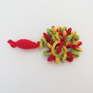 Kitty Catnip Fish with Long Curlicue Fishing Line Cat Toy Choose Your Colors image 2