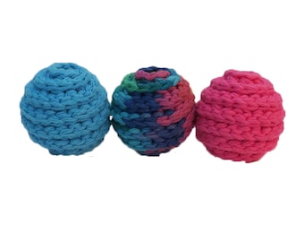 Medium Spiral Catnip Balls - Choose Your Colors - Set of 3