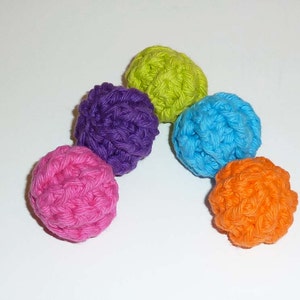 Small Kitty Catnip Ball Cat Toys Set of 5 image 2