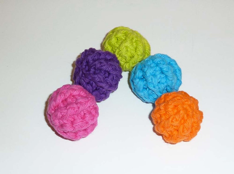 Small Kitty Catnip Ball Cat Toys Set of 5 image 2