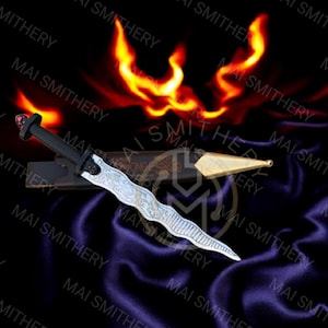 Excalibur Sword Once Upon A time Killian Jones Emma Swan Engraved With Scabbard image 12