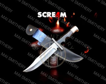 Scream Ghostface Replica Knife: Buck 120 Stainless Steel Prop