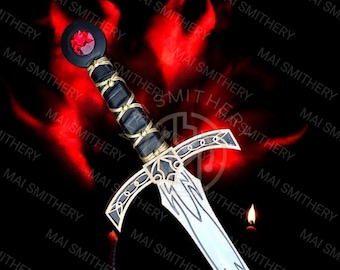 Goldryn Inspired Sword Replica: 36" Handmade Fantasy Blade with Sheath