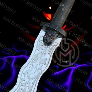Excalibur Sword Once Upon A time Killian Jones Emma Swan Engraved With Scabbard image 5