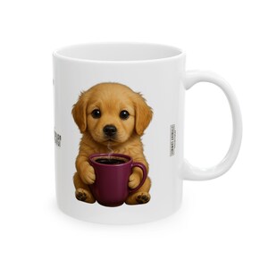 Golden Retriever Coffee Mug - Dog Lover Gift, Pet Themed Drinkware, Cute Puppy Mug, Personalized Coffee Cup, Animal Lover&#39;s Gift