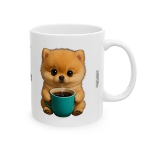Taza de Pomerania - Regalo para amantes de los perros, Vaso con temática de mascotas, Taza de cachorro adorable, Taza de café personalizada, Regalo para amantes de los animales