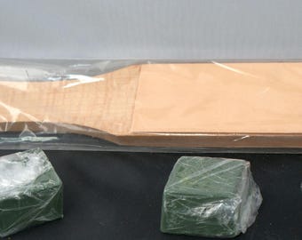 Double-sided Leather Strop with Polishing Compound Kit for Knife Sharpening