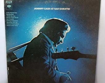 Johnny Cash At San Quent Columbia – CS 9827 Vinyl Record Album,
