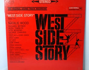 Leonard Bernstein  West Side Story The Original Movie Sound Track Recording Vinyl Record Album, Stereo Gatefold Columbia Masterworks Os 5670