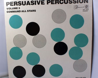 Command Allstars Persuasive Percussion Volume 3 Vinyl Record Album, Pickwick SPC-3628