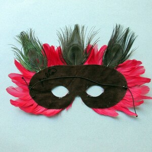 Alice in Wonderland Red Queen Mask-Perfectly lovely mask for your costume to party & dance during Mardi Gras. zdjęcie 5