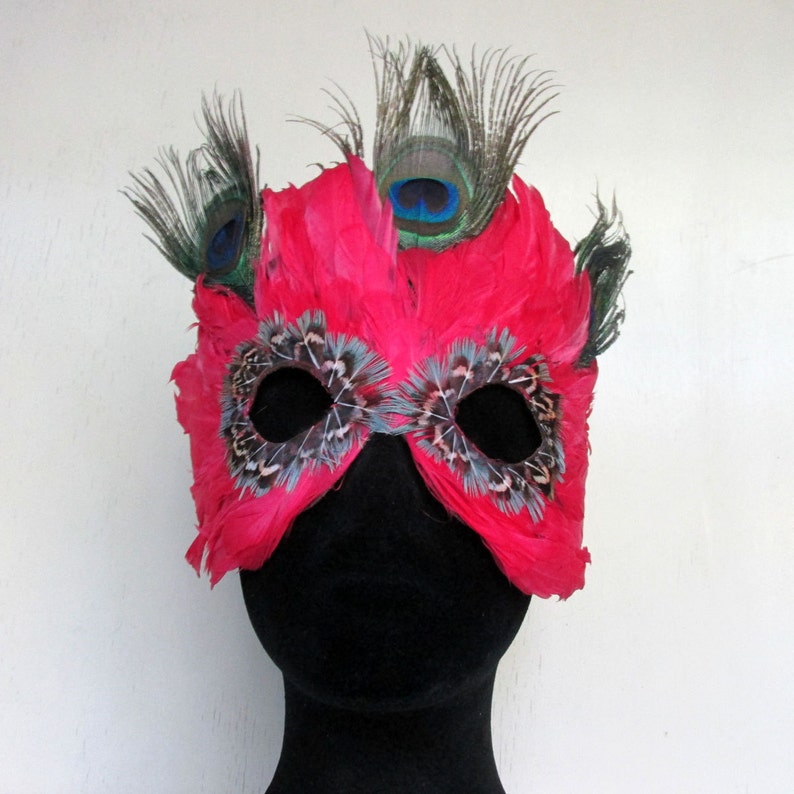 Alice in Wonderland Red Queen Mask-Perfectly lovely mask for your costume to party & dance during Mardi Gras. image 1