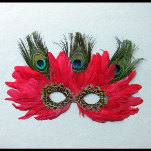 Alice in Wonderland Red Queen Mask-Perfectly lovely mask for your costume to party & dance during Mardi Gras. zdjęcie 4