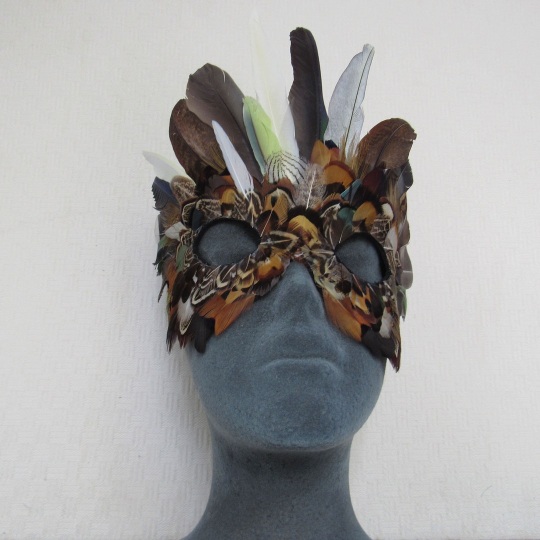 A Feather Mask to Celebrate Diversity or Create a Fantasy - Etsy