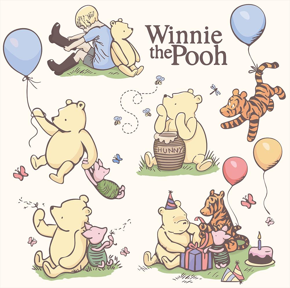 55 PNG SVG. 5000 pixels. Clipart. Classic Winnie the Pooh. Printable, instantly downloadable. High quality.