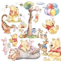 5000 px 50 png. Vintage Clip Art Winnie the pooh. High-Res PNG Images (Digital Download).