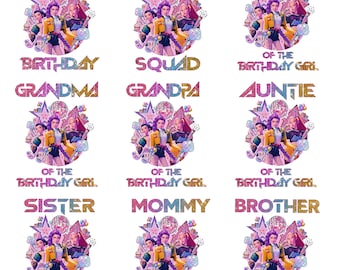 Birthday Squad Huntrix Png, Kpop Birthday Family Matching Png, Huntrix Birthday Girl, Huntrix Kid Birthday, Instant Download