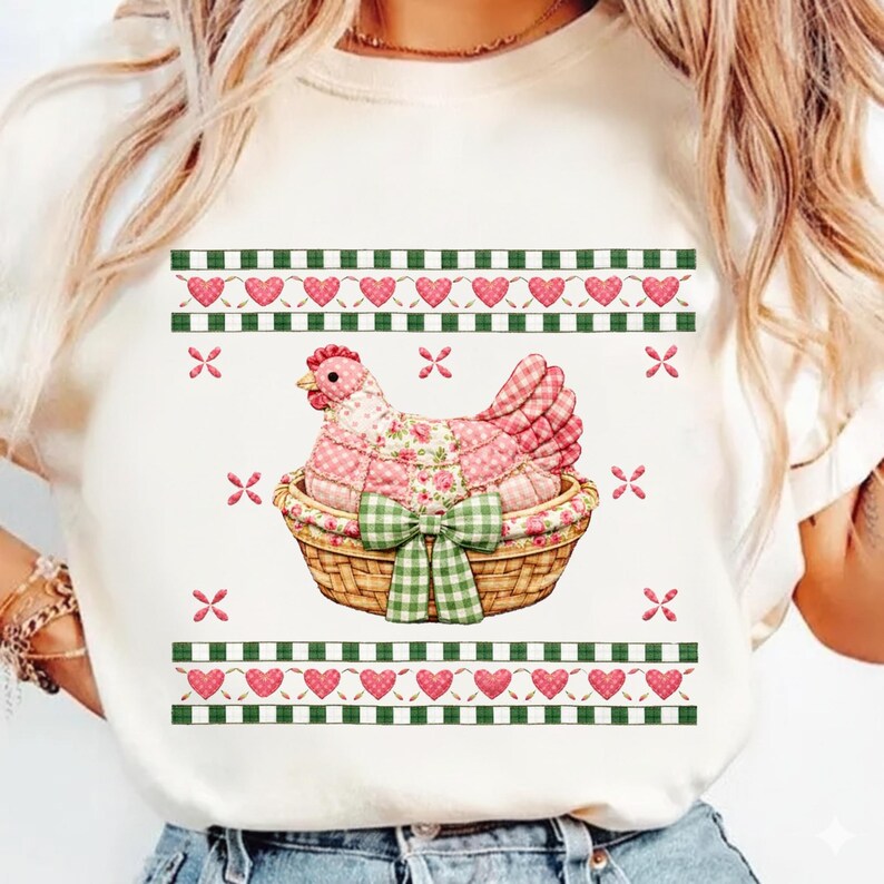 Grandma Core Png, Hen on Nest, Vintage Thrifted Bear Png, Homestead Farmhouse Digital,Coquette CottageCore Oval Frame Teddy Bear Sublimation image 8