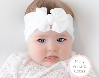 Baby headbands, TOP KNOT Baby Headband,  Newborn headbands, Nylon Headband, nylon headbands, newborn headband,baby girl headbands