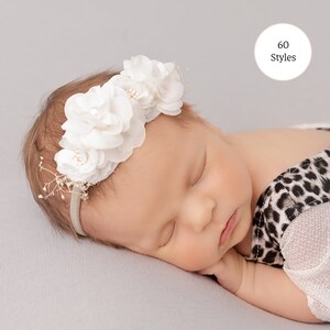 25 Styles Baby girl headband, floral nylon headband, flower crown headband, Baby headbands,Newborn headband, Infant Headband,Hair bows image 1