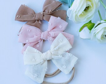 Baby Headband SET, Baby Girl Bow set, Newborn Headbands, Infant Bows, Baby Girl Bow Set, Toddler Hair Clips, Baby Girl Gift