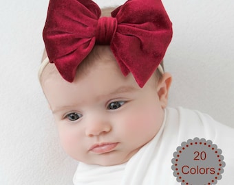 Baby girl headband berry cotton headband,fabric knot headband,cotton headband,newborn headband,infant headband,hair bow Baby headbands