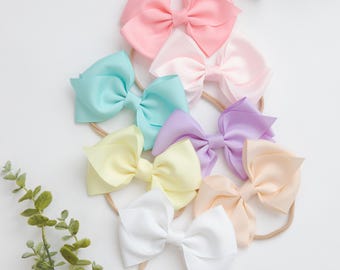 Big Grosgrain Ribbon Bow, Alligator Clip or Headband