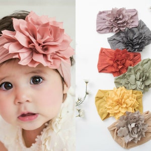 Baby Headband, Baby Girl Bows, Baby Girl Headbands, Girls Hair Bows, Turban Headband, Newborn Headband, Head Wraps,  DHALIA