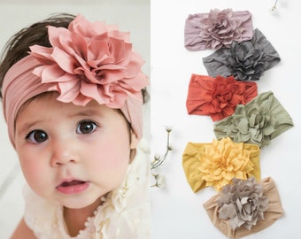 Baby Headband, Baby Girl Bows, Baby Girl Headbands, Girls Hair Bows, Turban Headband, Newborn Headband, Head Wraps,  DHALIA