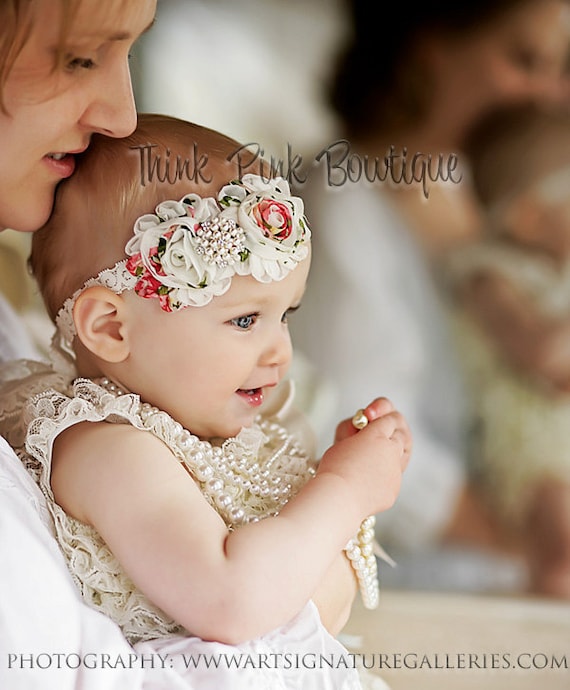 Diadema para bebes diademas de flores diademas para bebes diademas para recien nacidos diademas para ninas diademas de bautizo diademas de bautismo arcos para bebes 29 Etsy Mexico