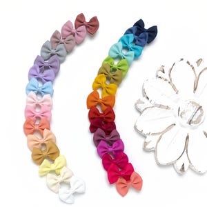 Baby Hair Bows. Toddler Hair Clips, Baby Girl Bows, Pigtail Hair Bows, Mini Hair Bows, Baby Girl Gift, Todler Bow Clip,