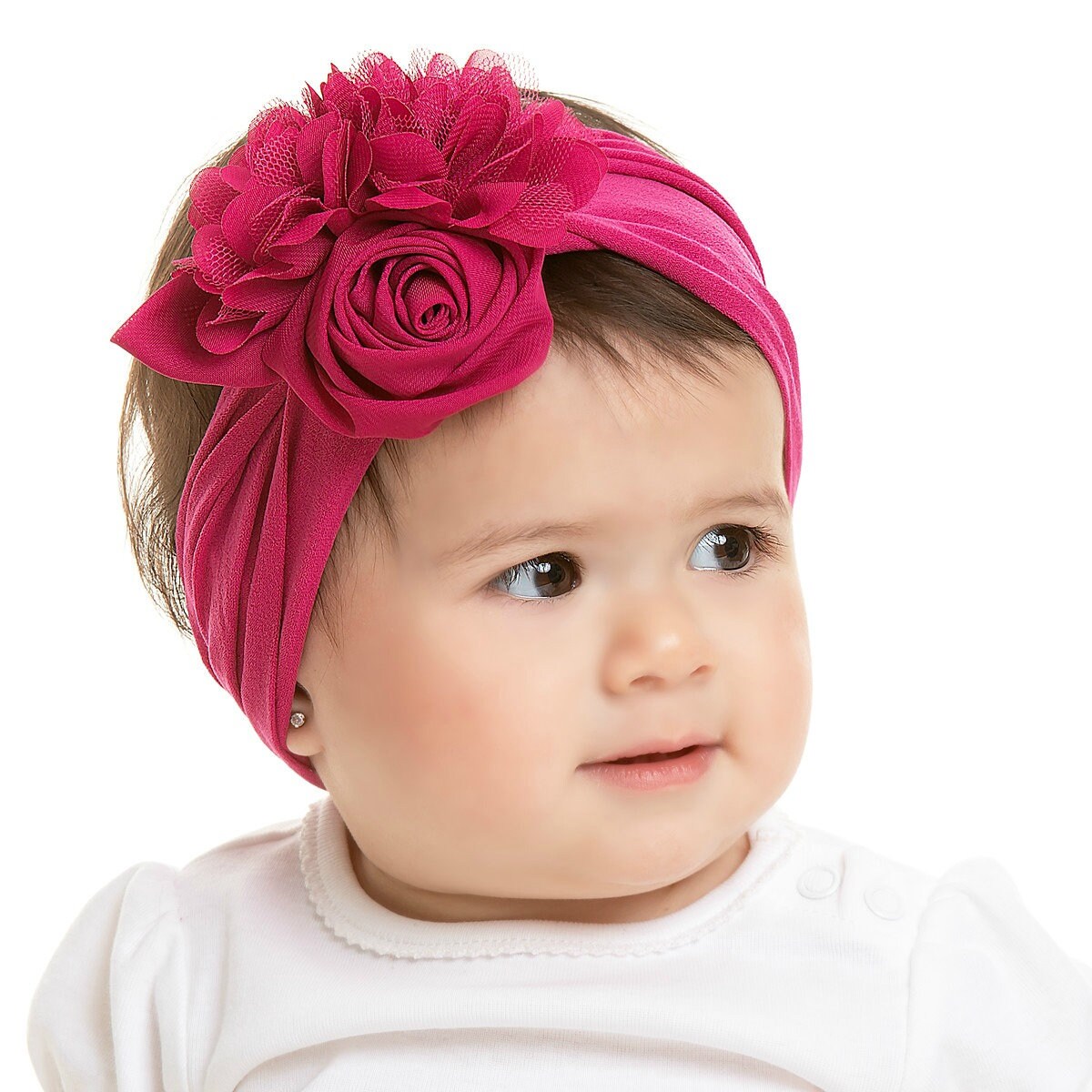 Baby Headband Floral Nylon Headbands Baby Girl Headbands Etsy UK